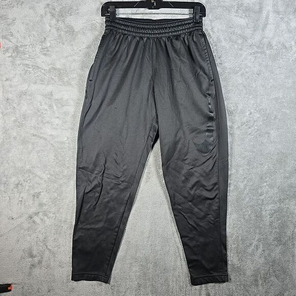 Nike Sweatpants Mens Small Gray Dri Fit‎ Big Swoosh Logo Activewear Sportswear - Picture 1 of 8
